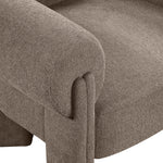 Stefano Fabric Upholstered Accent Chair in Brown