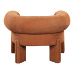 Stefano Fabric Upholstered Accent Chair in Cognac