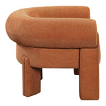 Stefano Fabric Upholstered Accent Chair in Cognac