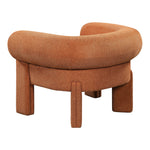 Stefano Fabric Upholstered Accent Chair in Cognac