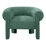 Stefano Fabric Upholstered Accent Chair in Green