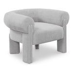 Stefano Fabric Upholstered Accent Chair in Grey