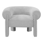 Stefano Fabric Upholstered Accent Chair in Grey