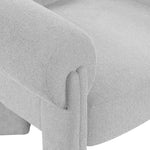 Stefano Fabric Upholstered Accent Chair in Grey