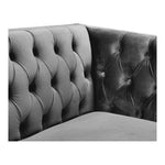 Michelle Velvet Upholstered Chair in Grey