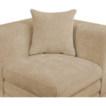 Stellar 114" Chenille Fabric Upholstered 5Pc. Modular Sectional in Beige