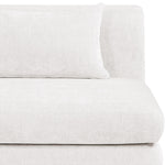 Stellar 114" Chenille Fabric Upholstered 5Pc. Modular Sectional in Cream