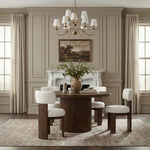 Atelier Vegan Leather Upholstered Dining Chair in Cream