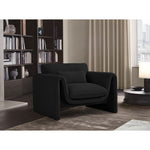 Stylus Boucle Fabric Upholstered Chair in Black