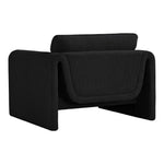 Stylus Boucle Fabric Upholstered Chair in Black