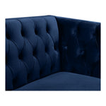 Michelle Velvet Upholstered Chair in Navy