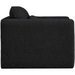 Stylus Boucle Fabric Upholstered Chair in Black