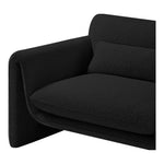 Stylus Boucle Fabric Upholstered Chair in Black