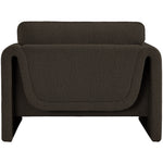 Stylus Boucle Fabric Upholstered Chair in Brown