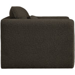 Stylus Boucle Fabric Upholstered Chair in Brown
