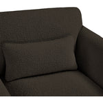 Stylus Boucle Fabric Upholstered Chair in Brown