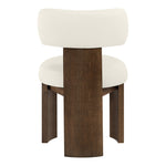Atelier Vegan Leather Upholstered Dining Chair in Cream