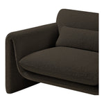 Stylus Boucle Fabric Upholstered Chair in Brown