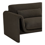 Stylus Boucle Fabric Upholstered Chair in Brown