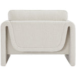 Stylus Boucle Fabric Upholstered Chair in Cream