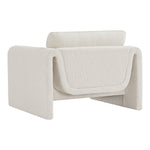 Stylus Boucle Fabric Upholstered Chair in Cream