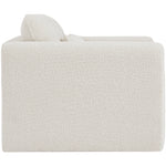 Stylus Boucle Fabric Upholstered Chair in Cream