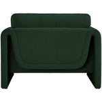 Stylus Boucle Fabric Upholstered Chair in Green
