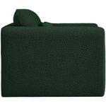 Stylus Boucle Fabric Upholstered Chair in Green