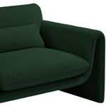 Stylus Boucle Fabric Upholstered Chair in Green