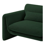 Stylus Boucle Fabric Upholstered Chair in Green