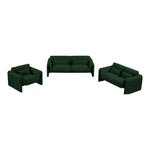 Stylus Boucle Fabric Upholstered Chair in Green