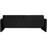 Stylus 86" Boucle Fabric Upholstered Sofa in Black