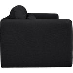 Stylus 86" Boucle Fabric Upholstered Sofa in Black