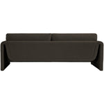 Stylus 86" Boucle Fabric Upholstered Sofa in Brown