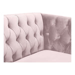 Michelle Velvet Upholstered Chair in Pink