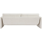 Stylus 86" Boucle Fabric Upholstered Sofa in Cream