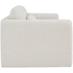 Stylus 86" Boucle Fabric Upholstered Sofa in Cream