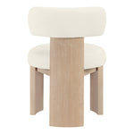 Atelier Vegan Leather Upholstered Dining Chair in Cream