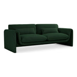 Stylus 86" Boucle Fabric Upholstered Sofa in Green