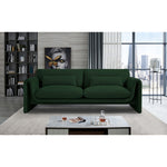 Stylus 86" Boucle Fabric Upholstered Sofa in Green