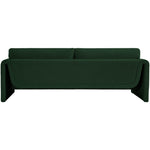 Stylus 86" Boucle Fabric Upholstered Sofa in Green