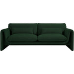 Stylus 86" Boucle Fabric Upholstered Sofa in Green