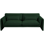 Stylus 86" Boucle Fabric Upholstered Sofa in Green