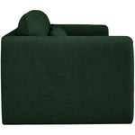 Stylus 86" Boucle Fabric Upholstered Sofa in Green