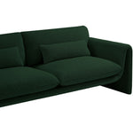Stylus 86" Boucle Fabric Upholstered Sofa in Green