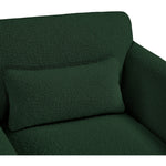 Stylus 86" Boucle Fabric Upholstered Sofa in Green