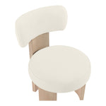 Atelier Vegan Leather Upholstered Dining Chair in Cream