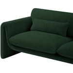 Stylus 86" Boucle Fabric Upholstered Sofa in Green