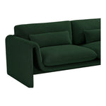 Stylus 86" Boucle Fabric Upholstered Sofa in Green