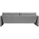 Stylus 86" Boucle Fabric Upholstered Sofa in Grey